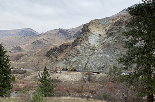 Repairs to US-95 slide south of Riggins complete